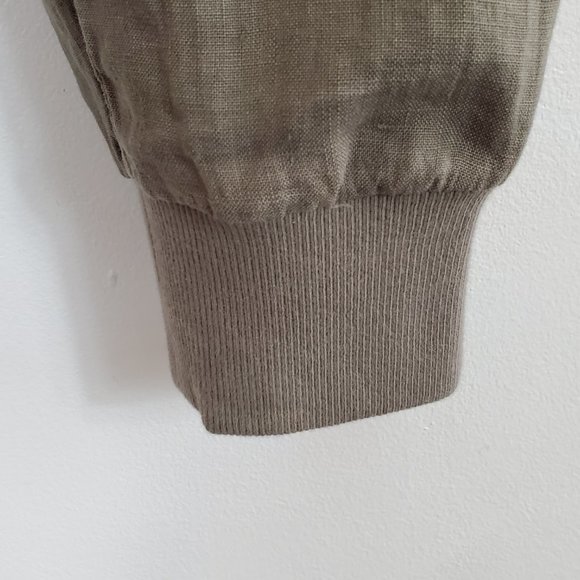 JOIE Khaki Linen Jogger Cropped Pants XS EUC - Picture 5 of 7